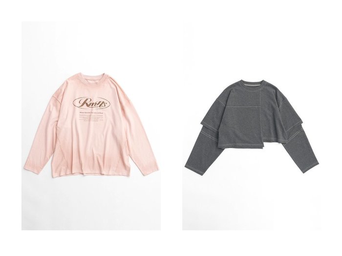 【MAISON SPECIAL/メゾンスペシャル】のEdge Gradient Long Sleeve T-エッジグラデーションロンTEE&ブロックステッチトップス 【 人気通販 コーディネート通販】おすすめ！人気、トレンド、レディースファッションの通販   おすすめ人気トレンドファッション通販アイテム 人気、トレンドファッション・服の通販 founy(ファニー) 　ファッション　Fashion　レディースファッション　WOMEN　トップス・カットソー　Tops/Tshirt　シャツ/ブラウス　Shirts/Blouses　ロング / Tシャツ　T-Shirts　カットソー　Cut and Sewn　ヴィンテージ　Vintage　クラッシュ　Crash　スリーブ　Sleeve　セットアップ　Set Up　デニム　Denim　プリント　Print　ミニスカート　Mini Skirt　ラバー　Rubber　ルーズ　Loose　レース　Race　ロング　Long　A/W・秋冬　Aw・Autumn/Winter・Fw・Fall-Winter　おすすめ　Recommend　2024年　2024　2024-2025秋冬・A/W　Aw/Autumn/Winter/Fw/Fall/2024-2025　カットソー　Cut And Sew　コンパクト　Compact　バランス　Balance　|ID:crp329100000189612