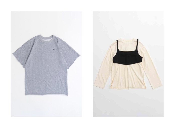 【MAISON SPECIAL/メゾンスペシャル】のビッグスウェットチュニック&Bustier Combination Big Size T-ビスチェコンビビッグTEE 【 人気通販 コーディネート通販】おすすめ！人気、トレンド、レディースファッションの通販   おすすめ人気トレンドファッション通販アイテム 人気、トレンドファッション・服の通販 founy(ファニー) 　ファッション　Fashion　レディースファッション　WOMEN　トップス・カットソー　Tops/Tshirt　シャツ/ブラウス　Shirts/Blouses　パーカ　Sweats　ロング / Tシャツ　T-Shirts　スウェット　Sweat　カットソー　Cut and Sewn　ビスチェ　Bustier　インナー　Inner　春　Spring　スウェット　Sweat　スリット　Slit　チュニック　Tunic　ビッグ　Big　冬　Winter　A/W・秋冬　Aw・Autumn/Winter・Fw・Fall-Winter　夏　Summer　2024年　2024　2024-2025秋冬・A/W　Aw/Autumn/Winter/Fw/Fall/2024-2025　|ID:crp329100000189615