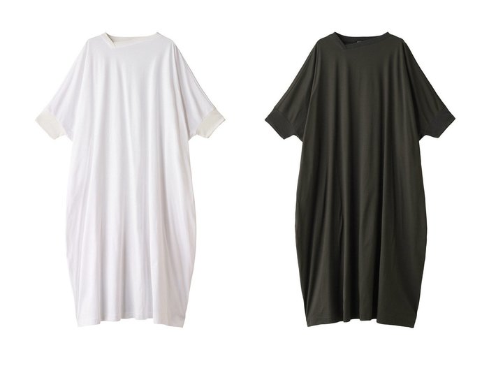 【mizuiro ind/ミズイロ インド】のasymmetry neck wide OP ワンピース 【ワンピース、ドレス 人気通販 コーディネート通販】おすすめ！人気、トレンド、レディースファッションの通販   おすすめ人気トレンドファッション通販アイテム 人気、トレンドファッション・服の通販 founy(ファニー) ファッション Fashion レディースファッション WOMEN ワンピース Dress チュニック Tunic アシンメトリー Asymmetry チュニック Tunic リラックス Relax ロング Long ワイド Wide エレガント 上品 Elegant NEW・新作・新着・新入荷 New Arrivals |ID:crp329100000189651