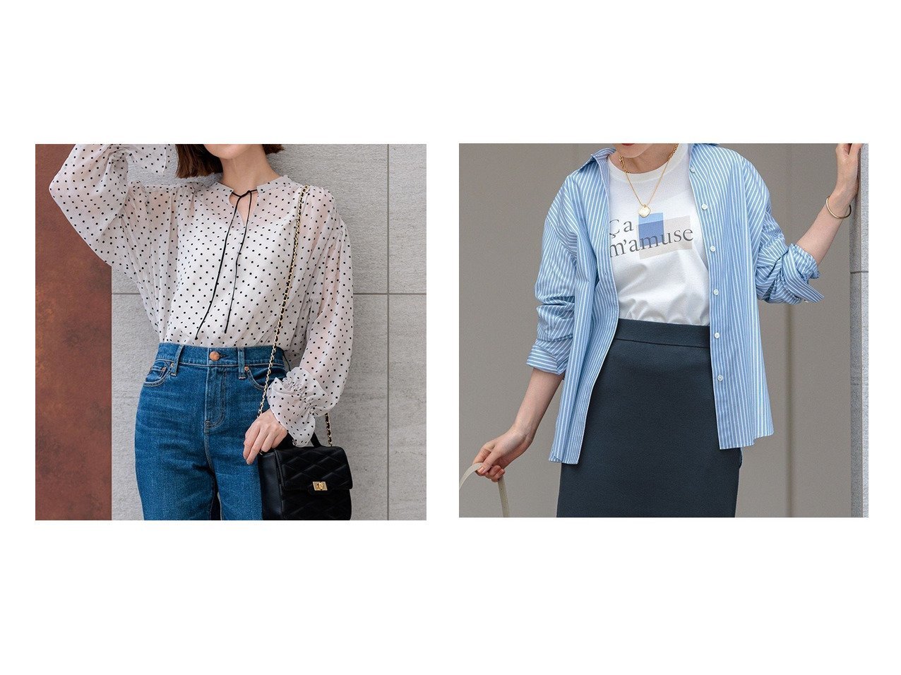 【NIJYUSANKU/23区】の【/洗える】CANCLINI ベーシック シャツ&クレープドットフロッキー ブラウス 【トップス、カットソー 人気通販 コーディネート通販】おすすめ！人気、トレンド、レディースファッションの通販   おすすめ人気トレンドファッション通販アイテム インテリア・キッズ・メンズ・レディースファッション・服の通販 founy(ファニー) 　ファッション　Fashion　レディースファッション　WOMEN　トップス・カットソー　Tops/Tshirt　シャツ/ブラウス　Shirts/Blouses　NEW・新作・新着・新入荷　New Arrivals　2024年　2024　2024-2025秋冬・A/W　Aw/Autumn/Winter/Fw/Fall/2024-2025　S/S・春夏　Ss・Spring/Summer　おすすめ　Recommend　シャーリング　Shirring　デニム　Denim　ドット　Dot　ボトム　Bottom　エレガント 上品　Elegant　夏　Summer　春　Spring　秋　Autumn/Fall　イエロー　Yellow　イタリア　Italy　インポート　Import　洗える　Washable　クラシック　Classic　シンプル　Simple　ストライプ　Stripe　ツイル　Twill　定番　Standard　ベーシック　Basic　メンズ　Mens　無地　Plain Color　A/W・秋冬　Aw・Autumn/Winter・Fw・Fall-Winter　ベージュ系　Beige　ブラック系　Black　ブラウン系　Brown　イエロー系　Yellow　ブルー系　Blue　ホワイト系　White　レッド系　Red　|ID:crp329100000189790