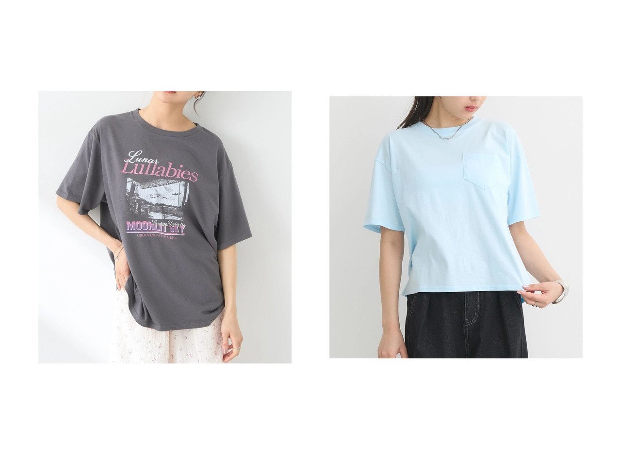 【earth music&ecology/アースミュージックアンドエコロジー】のツアープリントTシャツ&ポケット刺繍Tシャツ 【プチプライス、格安、低価格 人気通販 コーディネート通販】おすすめ！人気、トレンド、レディースファッションの通販   おすすめ人気トレンドファッション通販アイテム インテリア・キッズ・メンズ・レディースファッション・服の通販 founy(ファニー) 　ファッション　Fashion　レディースファッション　WOMEN　トップス・カットソー　Tops/Tshirt　シャツ/ブラウス　Shirts/Blouses　ロング / Tシャツ　T-Shirts　カットソー　Cut and Sewn　NEW・新作・新着・新入荷　New Arrivals　A/W・秋冬　Aw・Autumn/Winter・Fw・Fall-Winter　おすすめ　Recommend　インナー　Inner　カットソー　Cut And Sew　コンパクト　Compact　フロント　Front　プリント　Print　ポケット　Pocket　夏　Summer　グラフィック　Graphic　ヴィンテージ　Vintage　ホワイト系　White　|ID:crp329100000189910