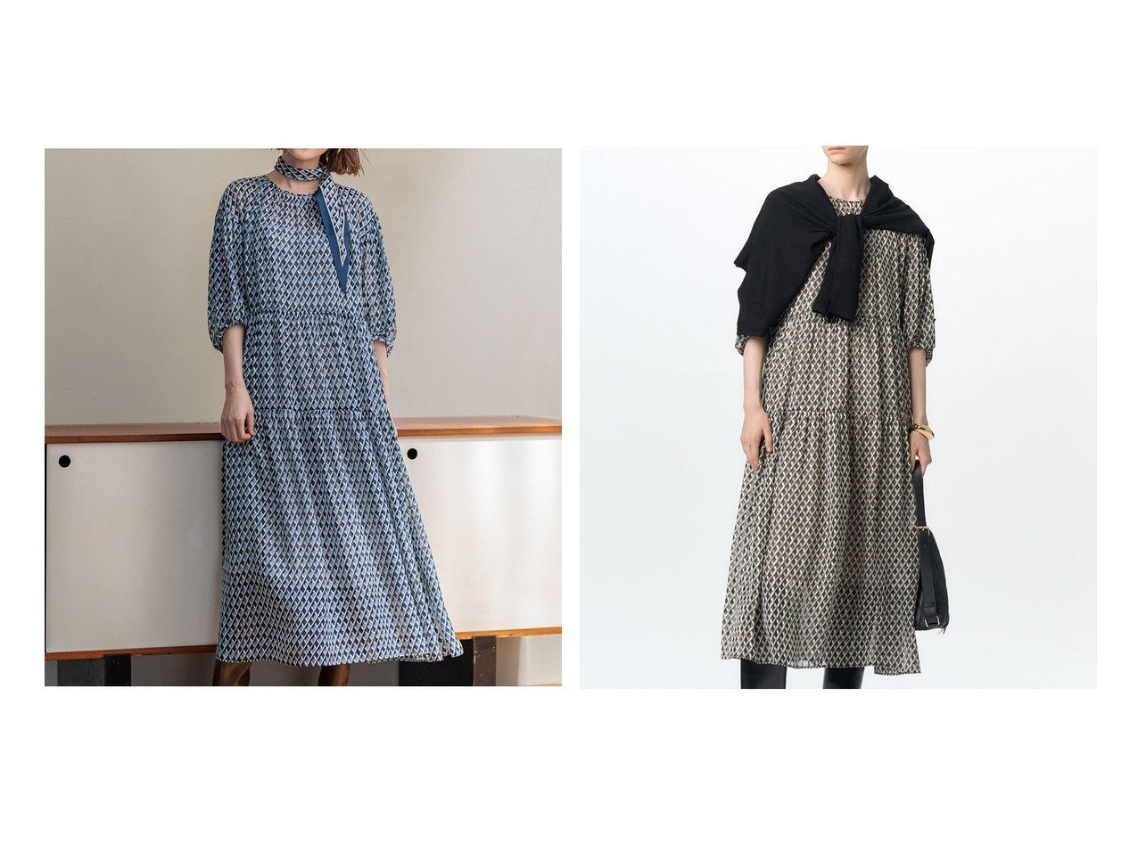 【NIJYUSANKU/23区】の【/洗える】Ratti コラージュプリント ワンピース 【ワンピース、ドレス 人気通販 コーディネート通販】おすすめ！人気、トレンド、レディースファッションの通販   おすすめで人気の流行・トレンド、ファッションの通販商品 インテリア雑貨・家具・メンズファッション・キッズファッション・レディースファッション・服の通販 founy(ファニー) https://founy.com/ ファッション Fashion レディースファッション WOMEN ワンピース Dress イタリア Italy インポート Import 洗える Washable サテン Satin シフォン Chiffon ジャカード Jacquard スカーフ Scarf ストライプ Stripe スモック Smock ティアード Tiered ティアードワンピース Tiered Dress トレンド Trend ハンド Hand プリント Print ミモレ Mimore A/W・秋冬 Aw・Autumn/Winter・Fw・Fall-Winter NEW・新作・新着・新入荷 New Arrivals 2024年 2024 2024-2025秋冬・A/W Aw/Autumn/Winter/Fw/Fall/2024-2025 |ID:crp329100000189992