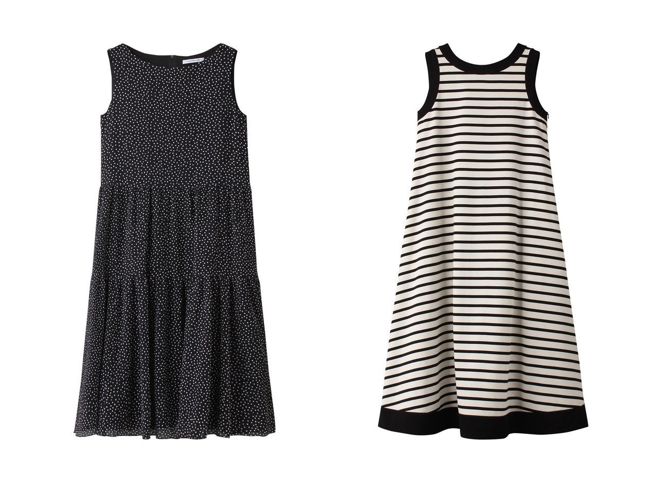 【FOXEY/フォクシー】のHARBOUR&NANTUCKET DRESS 【ワンピース、ドレス 人気通販 コーディネート通販】おすすめ！人気、トレンド、レディースファッションの通販   おすすめ人気トレンドファッション通販アイテム インテリア・キッズ・メンズ・レディースファッション・服の通販 founy(ファニー) 　ファッション　Fashion　レディースファッション　WOMEN　ワンピース　Dress　ドレス　Party Dresses　チュニック　Tunic　カーディガン　Cardigan　ジャケット　Jacket　チュニック　Tunic　デニム　Denim　ドット　Dot　ノースリーブ　No Sleeve　フェミニン　Feminine　NEW・新作・新着・新入荷　New Arrivals　ブルー系　Blue　イエロー系　Yellow　|ID:crp329100000190064