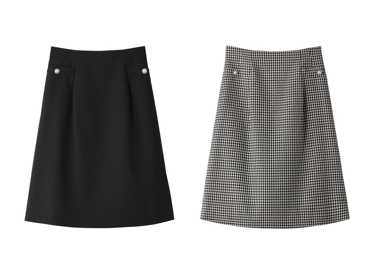 【FOXEY/フォクシー】のSKIRT SERAFINA&SKIRT SERAFINA 【スカート 人気通販 コーディネート通販】おすすめ！人気、トレンド、レディースファッションの通販   おすすめ人気トレンドファッション通販アイテム インテリア・キッズ・メンズ・レディースファッション・服の通販 founy(ファニー) 　ファッション　Fashion　レディースファッション　WOMEN　スカート　Skirt　ジャケット　Jacket　セットアップ　Set Up　パール　Pearl　フェミニン　Feminine　フレア　Flare　NEW・新作・新着・新入荷　New Arrivals　ブラック系　Black　|ID:crp329100000190184