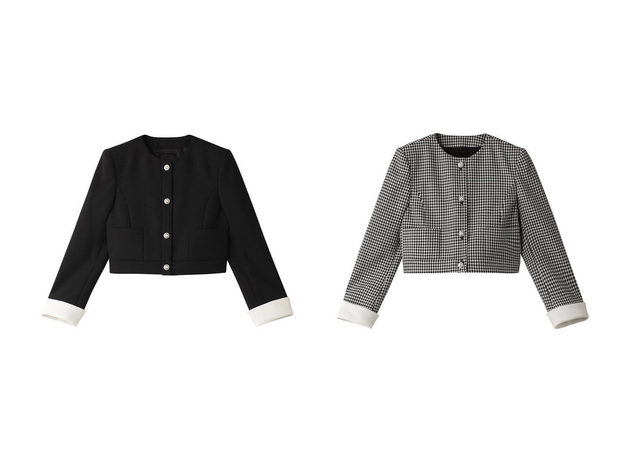 【FOXEY/フォクシー】のJACKET SERAFINA&JACKET SERAFINA 【アウター 人気通販 コーディネート通販】おすすめ！人気、トレンド、レディースファッションの通販   おすすめ人気トレンドファッション通販アイテム インテリア・キッズ・メンズ・レディースファッション・服の通販 founy(ファニー) 　ファッション　Fashion　レディースファッション　WOMEN　アウター　Coat Outerwear　ジャケット　Jackets　コンパクト　Compact　ジャケット　Jacket　スリーブ　Sleeve　パール　Pearl　ビジュー　Bijou　フェミニン　Feminine　ロング　Long　エレガント 上品　Elegant　NEW・新作・新着・新入荷　New Arrivals　ブラック系　Black　|ID:crp329100000190218