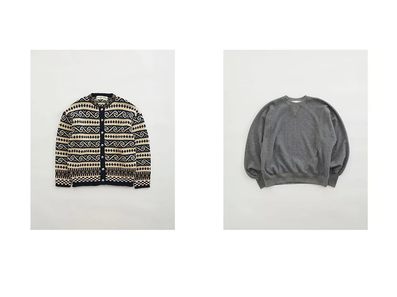 【Shinzone/シンゾーン】のCOTTON WOOL SWEATSHIRT&FAIR ISLE KNIT CARDIGAN 【トップス、カットソー 人気通販 コーディネート通販】おすすめ！人気、トレンド、レディースファッションの通販   おすすめ人気トレンドファッション通販アイテム インテリア・キッズ・メンズ・レディースファッション・服の通販 founy(ファニー) 　ファッション　Fashion　レディースファッション　WOMEN　トップス・カットソー　Tops/Tshirt　ニット　Knit Tops　カーディガン　Cardigans　シャツ/ブラウス　Shirts/Blouses　パーカ　Sweats　ロング / Tシャツ　T-Shirts　スウェット　Sweat　送料無料　Free Shipping　イタリア　Italy　カーディガン　Cardigan　ジャケット　Jacket　スウェット　Sweat　スタンド　Stand　タイツ　Tights　デニム　Denim　ハイネック　High Neck　シンプル　Simple　ストレート　Straight　ベーシック　Basic　ラグジュアリー　Luxury　リラックス　Relax　ワイド　Wide　ワッシャー　Washer　ブルー系　Blue　ブラウン系　Brown　グレー系　Gray　|ID:crp329100000190265