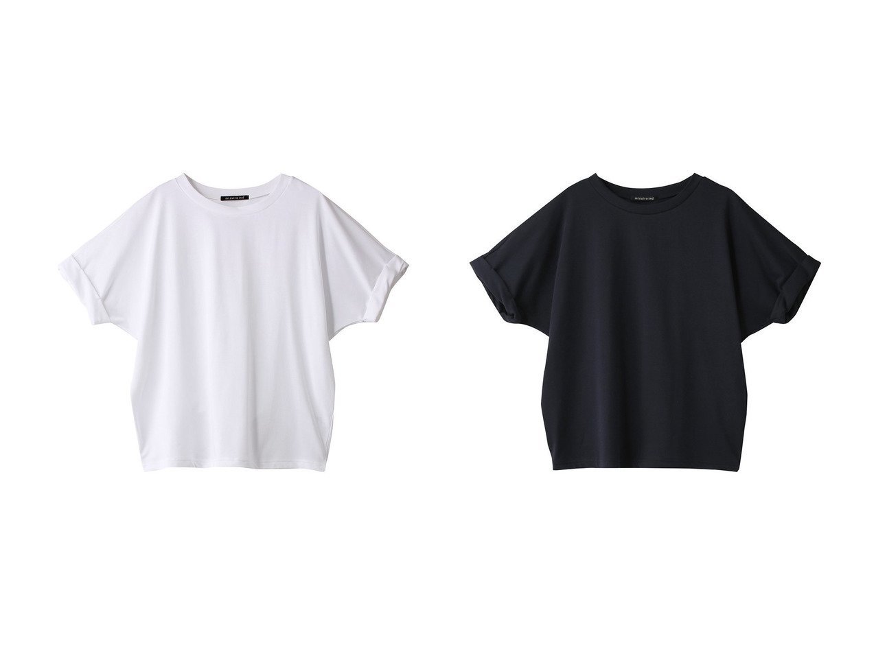 【mizuiro ind/ミズイロ インド】のdolman roll up T Tシャツ 【トップス、カットソー 人気通販 コーディネート通販】おすすめ！人気、トレンド、レディースファッションの通販   おすすめ人気トレンドファッション通販アイテム インテリア・キッズ・メンズ・レディースファッション・服の通販 founy(ファニー) 　ファッション　Fashion　レディースファッション　WOMEN　トップス・カットソー　Tops/Tshirt　シャツ/ブラウス　Shirts/Blouses　ロング / Tシャツ　T-Shirts　カットソー　Cut and Sewn　サマー　Summer　ショート　Short　シンプル　Simple　スリーブ　Sleeve　ロールアップ　Roll Up　定番　Standard　NEW・新作・新着・新入荷　New Arrivals　ホワイト系　White　ブルー系　Blue　ブラック系　Black　|ID:crp329100000190358