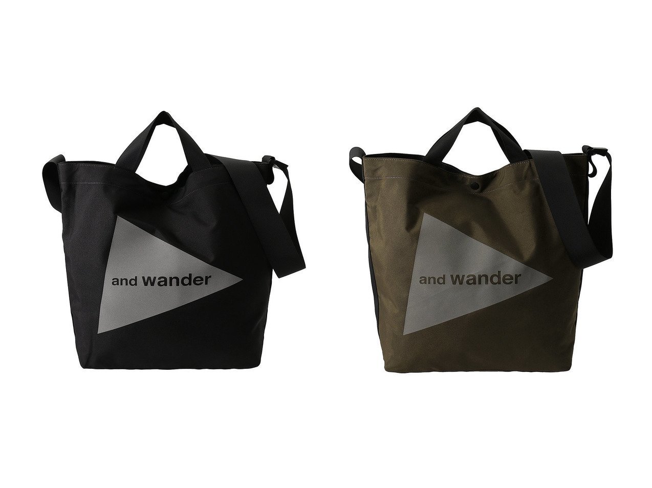 【and wander/アンドワンダー】の【UNISEX】recycle OX tote bag 【バッグ・鞄 人気通販 コーディネート通販】おすすめ！人気、トレンド、レディースファッションの通販   おすすめ人気トレンドファッション通販アイテム インテリア・キッズ・メンズ・レディースファッション・服の通販 founy(ファニー) 　ファッション　Fashion　レディースファッション　WOMEN　バッグ　Bag　2024年　2024　2024-2025秋冬・A/W　Aw/Autumn/Winter/Fw/Fall/2024-2025　A/W・秋冬　Aw・Autumn/Winter・Fw・Fall-Winter　ユニセックス　Unisex　ブラック系　Black　グリーン系　Green　|ID:crp329100000190470