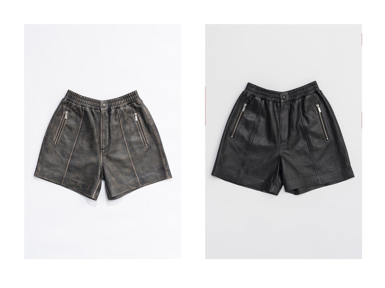 【PRANK PROJECT/プランク プロジェクト】のレザーショーツ Leather Shorts 【 人気通販 コーディネート通販】おすすめ！人気、トレンド、レディースファッションの通販   おすすめ人気トレンドファッション通販アイテム インテリア・キッズ・メンズ・レディースファッション・服の通販 founy(ファニー) 　ファッション　Fashion　レディースファッション　WOMEN　パンツ　Pants　ハーフ / ショートパンツ　Short Pants　2024年　2024　2024-2025秋冬・A/W　Aw/Autumn/Winter/Fw/Fall/2024-2025　A/W・秋冬　Aw・Autumn/Winter・Fw・Fall-Winter　ショーツ　Shorts　ショート　Short　ソックス　Socks　タイツ　Tights　ブラック系　Black　|ID:crp329100000190520