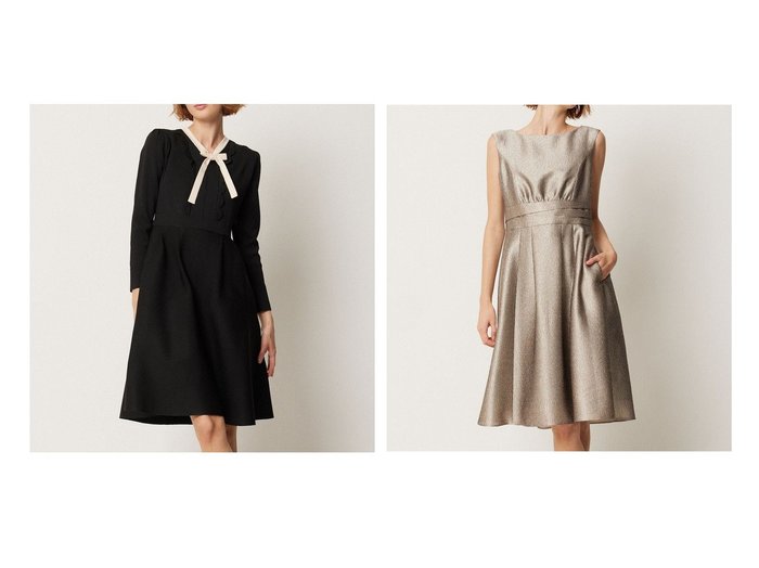 【TOCCA/トッカ】の【洗える!】BAR RIBBON KNIT DRESS ニットドレス&【消臭・洗える!】DREAMINGLY ドレス 【ワンピース、ドレス 人気通販 コーディネート通販】おすすめ！人気、トレンド、レディースファッションの通販   おすすめ人気トレンドファッション通販アイテム インテリア・キッズ・メンズ・レディースファッション・服の通販 founy(ファニー) https://founy.com/ ファッション Fashion レディースファッション WOMEN ワンピース Dress ドレス Party Dresses ニットワンピース Knit Dresses NEW・新作・新着・新入荷 New Arrivals A/W・秋冬 Aw・Autumn/Winter・Fw・Fall-Winter ドレス Dress リボン Ribbon 洗える Washable |ID:crp329100000190616