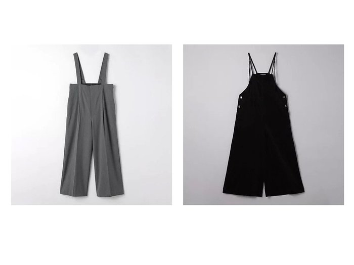 【UNITED ARROWS/ユナイテッドアローズ】のコーデュロイ オールインワン&【green label relaxing / UNITED ARROWS/グリーンレーベル リラクシング / ユナイテッドアローズ】のサスペンダー サロペット -防シワ・ストレッチ- 【ワンピース、ドレス 人気通販 コーディネート通販】おすすめ！人気、トレンド、レディースファッションの通販   おすすめ人気トレンドファッション通販アイテム インテリア・キッズ・メンズ・レディースファッション・服の通販 founy(ファニー) https://founy.com/ ファッション Fashion レディースファッション WOMEN ワンピース Dress サロペット Salopette オールインワン ワンピース All In One Dress 秋 Autumn/Fall カーディガン Cardigan サスペンダー Suspenders サロペット Overalls シンプル Simple ジャケット Jacket ストライプ Stripe ストレッチ Stretch センター Center フォルム Form おすすめ Recommend 夏 Summer インナー Inner コーデュロイ Corduroy シューズ Shoes フェミニン Feminine ラップ Wrap |ID:crp329100000190626