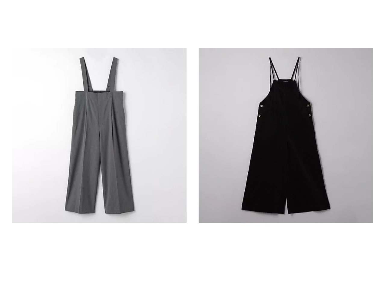 【UNITED ARROWS/ユナイテッドアローズ】のコーデュロイ オールインワン&【green label relaxing / UNITED ARROWS/グリーンレーベル リラクシング / ユナイテッドアローズ】のサスペンダー サロペット -防シワ・ストレッチ- 【ワンピース、ドレス 人気通販 コーディネート通販】おすすめ！人気、トレンド、レディースファッションの通販   おすすめ人気トレンドファッション通販アイテム インテリア・キッズ・メンズ・レディースファッション・服の通販 founy(ファニー) 　ファッション　Fashion　レディースファッション　WOMEN　ワンピース　Dress　サロペット　Salopette　オールインワン ワンピース　All In One Dress　秋　Autumn/Fall　カーディガン　Cardigan　サスペンダー　Suspenders　サロペット　Overalls　シンプル　Simple　ジャケット　Jacket　ストライプ　Stripe　ストレッチ　Stretch　センター　Center　フォルム　Form　おすすめ　Recommend　夏　Summer　インナー　Inner　コーデュロイ　Corduroy　シューズ　Shoes　フェミニン　Feminine　ラップ　Wrap　グレー系　Gray　ブルー系　Blue　ブラック系　Black　|ID:crp329100000190626