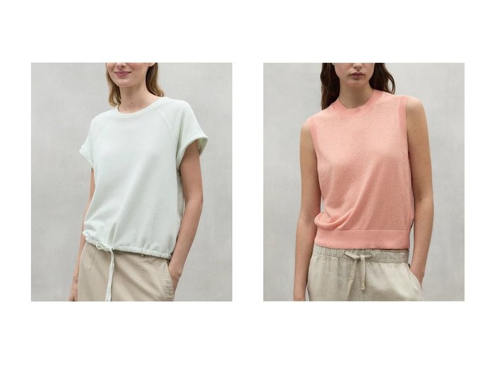 【ECOALF/エコアルフ】のREINE スウェット シャツ REINE SWEATSHIRT WOMAN&MELIA サマーニット ベスト MELIA LINEN KNITTED SWEATER WOMAN 【 人気通販 コーディネート通販】おすすめ！人気、トレンド、レディースファッションの通販   おすすめ人気トレンドファッション通販アイテム インテリア・キッズ・メンズ・レディースファッション・服の通販 founy(ファニー) https://founy.com/ ファッション Fashion レディースファッション WOMEN トップス・カットソー Tops/Tshirt ニット Knit Tops パーカ Sweats ベスト/ジレ Gilets/Vests プルオーバー Pullover スウェット Sweat シャツ/ブラウス Shirts/Blouses ロング / Tシャツ T-Shirts カットソー Cut and Sewn なめらか Smooth コンパクト Compact サマー Summer シンプル Simple ベスト Vest ボトム Bottom リネン Linen 再入荷 Restock/Back In Stock/Re Arrival 夏 Summer おすすめ Recommend ショーツ Shorts スウェット Sweat セットアップ Set Up トラベル Travel ドローコード Draw Cord リゾート Resort リラックス Relax NEW・新作・新着・新入荷 New Arrivals |ID:crp329100000190629