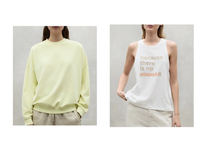 【ECOALF/エコアルフ】のBOGEN スウェット プルオーバー BOGEN SWEATSHIRT WOMAN&UNDERLINED タンクトップ UNDERLINED T-SHIRT WOMAN 【 人気通販 コーディネート通販】おすすめ！人気、トレンド、レディースファッションの通販   おすすめ人気トレンドファッション通販アイテム インテリア・キッズ・メンズ・レディースファッション・服の通販 founy(ファニー) https://founy.com/ ファッション Fashion レディースファッション WOMEN トップス・カットソー Tops/Tshirt シャツ/ブラウス Shirts/Blouses パーカ Sweats ロング / Tシャツ T-Shirts プルオーバー Pullover スウェット Sweat カットソー Cut and Sewn キャミソール / ノースリーブ No Sleeves なめらか Smooth ショルダー Shoulder シンプル Simple スウェット Sweat トレンド Trend ドロップ Drop リラックス Relax 再入荷 Restock/Back In Stock/Re Arrival |ID:crp329100000190630