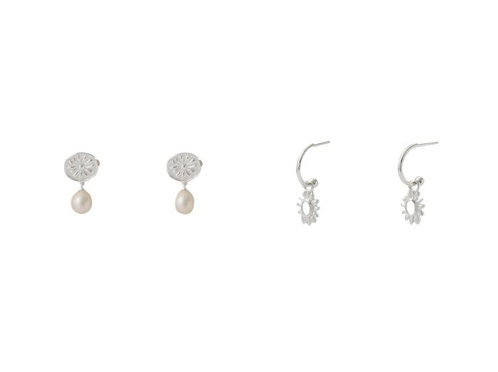 【DAISY LONDON/デイジー ロンドン】のDAISY PEARL DROP ピアス&DAISY MOTHER OF PEARL DROP ピアス 【アクセサリー、ジュエリー 人気通販 コーディネート通販】おすすめ！人気、トレンド、レディースファッションの通販   おすすめ人気トレンドファッション通販アイテム 人気、トレンドファッション・服の通販 founy(ファニー) 　ファッション　Fashion　レディースファッション　WOMEN　ジュエリー　Jewelry　リング　Rings　イヤリング　Earrings　2024年　2024　2024-2025秋冬・A/W　Aw/Autumn/Winter/Fw/Fall/2024-2025　A/W・秋冬　Aw・Autumn/Winter・Fw・Fall-Winter　イヤリング　Earrings　フラワー　Flower　モチーフ　Motif　パール　Pearl　|ID:crp329100000190686