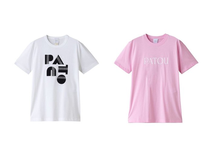 【PATOU/パトゥ】のアートデコPATOUロゴTシャツ&エッセンシャル PATOU ロゴTシャツ 【トップス、カットソー 人気通販 コーディネート通販】おすすめ！人気、トレンド、レディースファッションの通販   おすすめ人気トレンドファッション通販アイテム 人気、トレンドファッション・服の通販 founy(ファニー) ファッション Fashion レディースファッション WOMEN トップス・カットソー Tops/Tshirt シャツ/ブラウス Shirts/Blouses ロング / Tシャツ T-Shirts カットソー Cut and Sewn 2024年 2024 2024-2025秋冬・A/W Aw/Autumn/Winter/Fw/Fall/2024-2025 A/W・秋冬 Aw・Autumn/Winter・Fw・Fall-Winter ショート Short スリム Slim スリーブ Sleeve フロント Front コンパクト Compact ベーシック Basic ボトム Bottom |ID:crp329100000190772