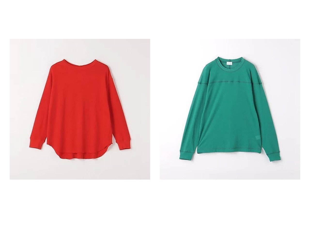 【green label relaxing / UNITED ARROWS/グリーンレーベル リラクシング / ユナイテッドアローズ】のBIGサーマル バック ヘンリーネック プルオーバー カットソー&ダブルガーゼ ドルマンスリーブ フットボール Tシャツ 【トップス、カットソー 人気通販 コーディネート通販】おすすめ！人気、トレンド、レディースファッションの通販   おすすめ人気トレンドファッション通販アイテム インテリア・キッズ・メンズ・レディースファッション・服の通販 founy(ファニー) 　ファッション　Fashion　レディースファッション　WOMEN　トップス・カットソー　Tops/Tshirt　プルオーバー　Pullover　カットソー　Cut and Sewn　シャツ/ブラウス　Shirts/Blouses　ロング / Tシャツ　T-Shirts　秋　Autumn/Fall　カットソー　Cut And Sew　サーマル　Thermal　バランス　Balance　リラックス　Relax　冬　Winter　おすすめ　Recommend　オレンジ系　Orange　ブラック系　Black　ブルー系　Blue　ホワイト系　White　|ID:crp329100000190799