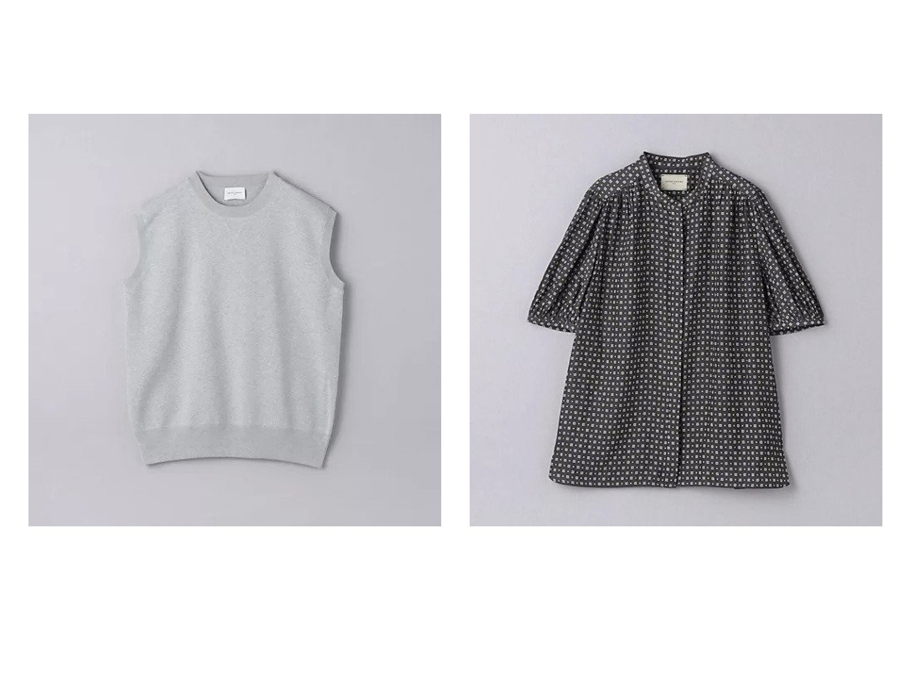 【UNITED ARROWS/ユナイテッドアローズ】のCOOL LIGHT ショートスリーブ ブラウス&ノースリーブ ニット 【トップス、カットソー 人気通販 コーディネート通販】おすすめ！人気、トレンド、レディースファッションの通販   おすすめで人気の流行・トレンド、ファッションの通販商品 インテリア雑貨・家具・メンズファッション・キッズファッション・レディースファッション・服の通販 founy(ファニー) https://founy.com/ ファッション Fashion レディースファッション WOMEN トップス・カットソー Tops/Tshirt ニット Knit Tops キャミソール / ノースリーブ No Sleeves シャツ/ブラウス Shirts/Blouses エレガント 上品 Elegant カーゴパンツ Cargo Pants ショート Short ジャカード Jacquard スウェット Sweat ダブル Double ノースリーブ No Sleeve バランス Balance フォルム Form フラット Flat イエロー Yellow ギャザー Gather スリーブ Sleeve フレンチ French プリント Print 無地 Plain Color おすすめ Recommend |ID:crp329100000190808