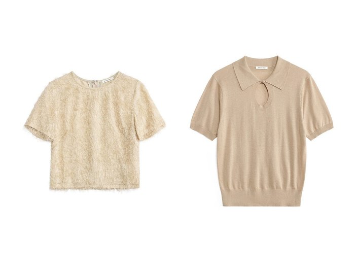 【BY MALENE BIRGER/バイ マレーネ ビルガー】のTALALLIA ウールブレンドポロプルオーバー&ACINA フラットカラーピケトップス 【トップス、カットソー  人気通販 コーディネート通販】おすすめ！人気、トレンド、レディースファッションの通販   おすすめ人気トレンドファッション通販アイテム 人気、トレンドファッション・服の通販 founy(ファニー) ファッション Fashion レディースファッション WOMEN トップス・カットソー Tops/Tshirt シャツ/ブラウス Shirts/Blouses ニット Knit Tops プルオーバー Pullover 2024年 2024 2024-2025秋冬・A/W Aw/Autumn/Winter/Fw/Fall/2024-2025 A/W・秋冬 Aw・Autumn/Winter・Fw・Fall-Winter おすすめ Recommend ショート Short スリーブ Sleeve ミニスカート Mini Skirt スタイリッシュ Stylish ストレッチ Stretch スマート Smart セーター Sweater ポロシャツ Polo Shirt 軽量 Lightweight |ID:crp329100000190954