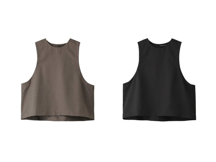 【mizuiro ind/ミズイロ インド】のcrew neck short vest ベスト 【トップス、カットソー  人気通販 コーディネート通販】おすすめ！人気、トレンド、レディースファッションの通販   おすすめ人気トレンドファッション通販アイテム 人気、トレンドファッション・服の通販 founy(ファニー) 　ファッション　Fashion　レディースファッション　WOMEN　トップス・カットソー　Tops/Tshirt　ニット　Knit Tops　ベスト/ジレ　Gilets/Vests　プルオーバー　Pullover　2024年　2024　2024-2025秋冬・A/W　Aw/Autumn/Winter/Fw/Fall/2024-2025　A/W・秋冬　Aw・Autumn/Winter・Fw・Fall-Winter　ベスト　Vest　エレガント 上品　Elegant　|ID:crp329100000190967