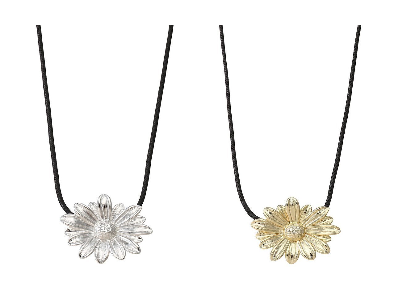 【DAISY LONDON/デイジー ロンドン】のDAISY LARGE CORD FLOWER ネックレス&DAISY LARGE CORD FLOWER ネックレス 【 アクセサリー、ジュエリー 人気通販 コーディネート通販】おすすめ！人気、トレンド、レディースファッションの通販   おすすめ人気トレンドファッション通販アイテム インテリア・キッズ・メンズ・レディースファッション・服の通販 founy(ファニー) 　ファッション　Fashion　レディースファッション　WOMEN　ジュエリー　Jewelry　ネックレス　Necklaces　2024年　2024　2024-2025秋冬・A/W　Aw/Autumn/Winter/Fw/Fall/2024-2025　A/W・秋冬　Aw・Autumn/Winter・Fw・Fall-Winter　コレクション　Collection　ネックレス　Necklace　ブレスレット　Bracelet　ゴールド系　Gold　シルバー系　Silver　|ID:crp329100000191046