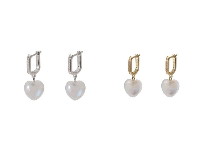 【DAISY LONDON/デイジー ロンドン】のBELOVED MOONSTONE HEART DROP ピアス&BELOVED MOONSTONE HEART DROP ピアス 【 アクセサリー、ジュエリー 人気通販 コーディネート通販】おすすめ！人気、トレンド、レディースファッションの通販   おすすめ人気トレンドファッション通販アイテム 人気、トレンドファッション・服の通販 founy(ファニー) ファッション Fashion レディースファッション WOMEN ジュエリー Jewelry リング Rings イヤリング Earrings 2024年 2024 2024-2025秋冬・A/W Aw/Autumn/Winter/Fw/Fall/2024-2025 A/W・秋冬 Aw・Autumn/Winter・Fw・Fall-Winter イヤリング Earrings コレクション Collection ジュエリー Jewelry スタッズ Studs ストーン Stone ドロップ Drop おすすめ Recommend ギフト プレゼント Gift Present ボックス Box エレガント 上品 Elegant |ID:crp329100000191068