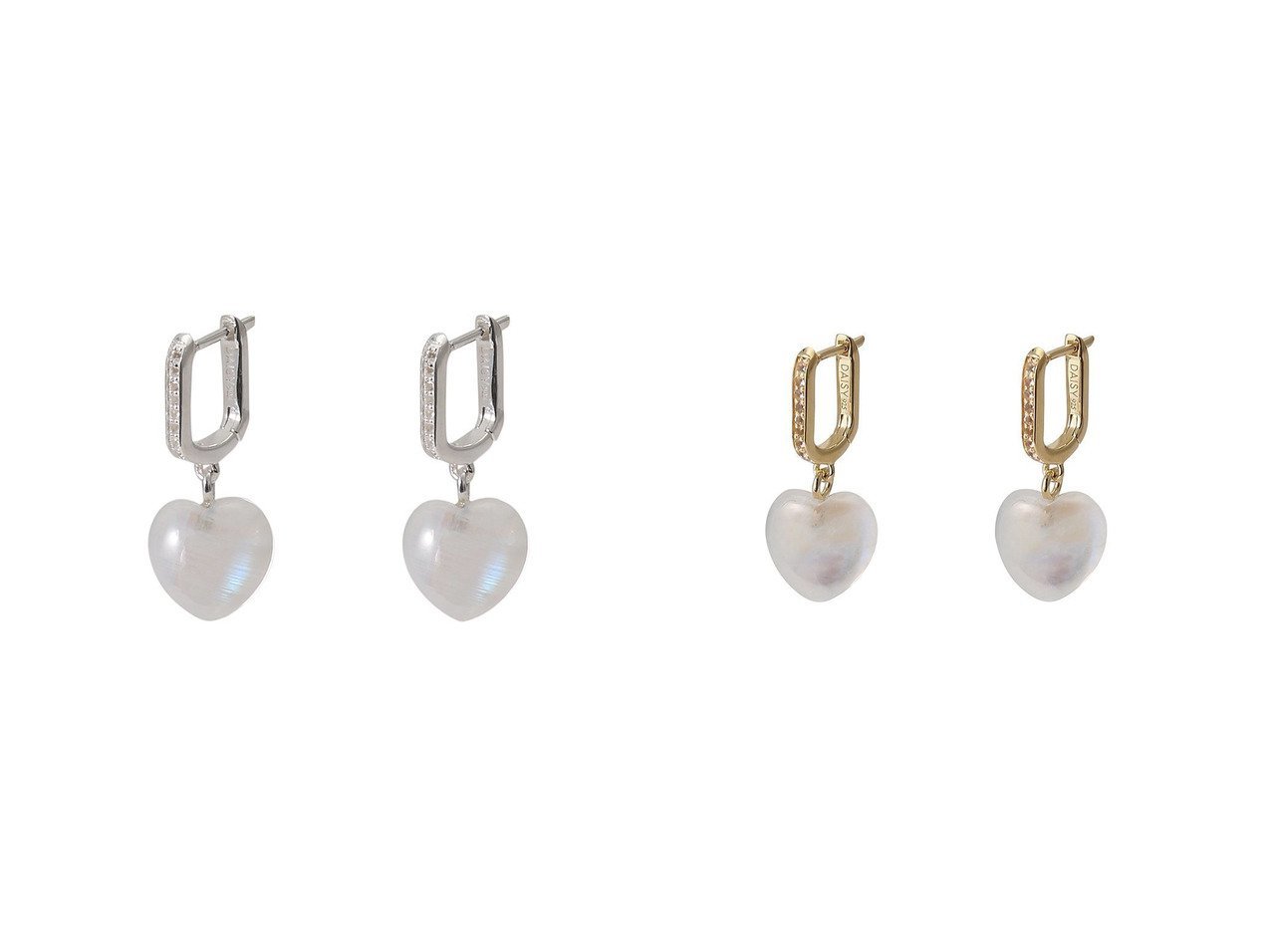 【DAISY LONDON/デイジー ロンドン】のBELOVED MOONSTONE HEART DROP ピアス&BELOVED MOONSTONE HEART DROP ピアス 【 アクセサリー、ジュエリー 人気通販 コーディネート通販】おすすめ！人気、トレンド、レディースファッションの通販   おすすめ人気トレンドファッション通販アイテム インテリア・キッズ・メンズ・レディースファッション・服の通販 founy(ファニー) 　ファッション　Fashion　レディースファッション　WOMEN　ジュエリー　Jewelry　リング　Rings　イヤリング　Earrings　2024年　2024　2024-2025秋冬・A/W　Aw/Autumn/Winter/Fw/Fall/2024-2025　A/W・秋冬　Aw・Autumn/Winter・Fw・Fall-Winter　イヤリング　Earrings　コレクション　Collection　ジュエリー　Jewelry　スタッズ　Studs　ストーン　Stone　ドロップ　Drop　おすすめ　Recommend　ギフト プレゼント　Gift Present　ボックス　Box　エレガント 上品　Elegant　シルバー系　Silver　ゴールド系　Gold　|ID:crp329100000191068