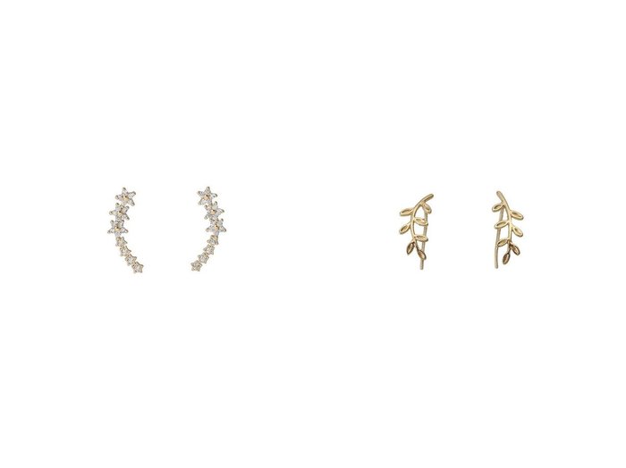 【by 164 PARIS/バイ サン スワサント キャトル パリ】のEPI STRASS ピアス&EPI ピアス 【 アクセサリー、ジュエリー 人気通販 コーディネート通販】おすすめ！人気、トレンド、レディースファッションの通販   おすすめ人気トレンドファッション通販アイテム 人気、トレンドファッション・服の通販 founy(ファニー) 　ファッション　Fashion　レディースファッション　WOMEN　ジュエリー　Jewelry　リング　Rings　イヤリング　Earrings　2024年　2024　2024-2025秋冬・A/W　Aw/Autumn/Winter/Fw/Fall/2024-2025　A/W・秋冬　Aw・Autumn/Winter・Fw・Fall-Winter　イヤリング　Earrings　オケージョン　Occasion　シンプル　Simple　モチーフ　Motif　エレガント 上品　Elegant　パーティ　Party　モダン　Modern　リーフ　Leaf　|ID:crp329100000191082