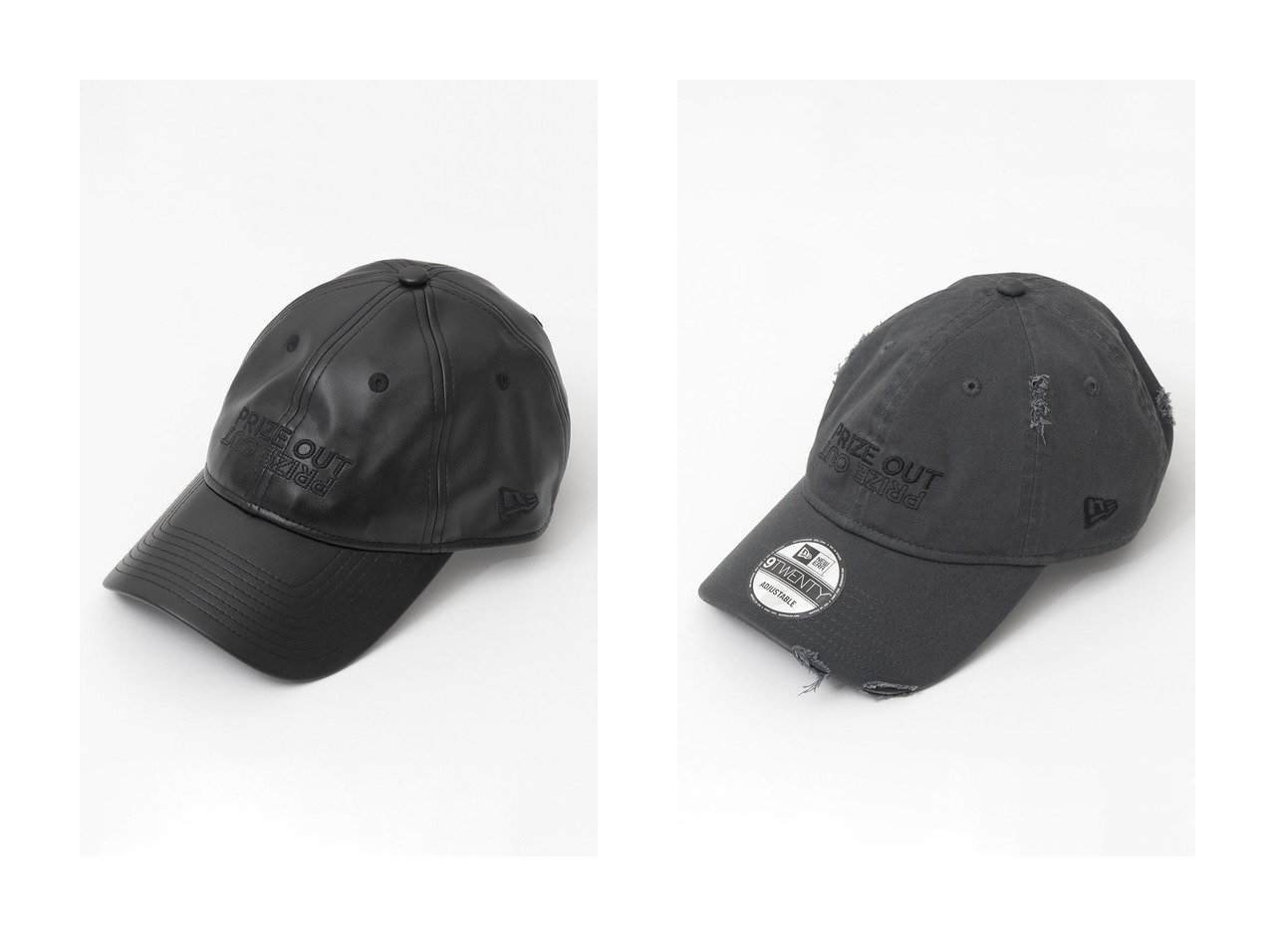 【MAISON SPECIAL/メゾンスペシャル】の【NEW ERA × MAISON SPECIAL】ニューエラコラボレーションPRIZE OUTロゴヴィーガンレザーキャップ&【NEW ERA × MAISON SPECIAL】ニューエラコラボレーションPRIZE OUTロゴクラッシュキャップ 【 ファッション雑貨 人気通販 コーディネート通販】おすすめ！人気、トレンド、レディースファッションの通販   おすすめ人気トレンドファッション通販アイテム インテリア・キッズ・メンズ・レディースファッション・服の通販 founy(ファニー) 　ファッション　Fashion　レディースファッション　WOMEN　帽子　Hats　2024年　2024　2024-2025秋冬・A/W　Aw/Autumn/Winter/Fw/Fall/2024-2025　A/W・秋冬　Aw・Autumn/Winter・Fw・Fall-Winter　ユニセックス　Unisex　キャップ　Cap　再入荷　Restock/Back In Stock/Re Arrival　帽子　Hat　ブラック系　Black　グレー系　Gray　|ID:crp329100000191141