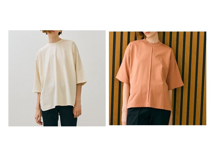 【BEIGE,/ベイジ,】の【WEB限定・洗える】 コットンオーバサイズトップス&【WEB限定・洗える】 コットンハーフスリーブトップス 【トップス、カットソー 人気通販 コーディネート通販】おすすめ！人気、トレンド、レディースファッションの通販   おすすめ人気トレンドファッション通販アイテム インテリア・キッズ・メンズ・レディースファッション・服の通販 founy(ファニー) https://founy.com/ ファッション Fashion レディースファッション WOMEN トップス・カットソー Tops/Tshirt シャツ/ブラウス Shirts/Blouses ロング / Tシャツ T-Shirts カットソー Cut and Sewn NEW・新作・新着・新入荷 New Arrivals A/W・秋冬 Aw・Autumn/Winter・Fw・Fall-Winter S/S・春夏 Ss・Spring/Summer カットソー Cut And Sew 夏 Summer 洗える Washable |ID:crp329100000191624