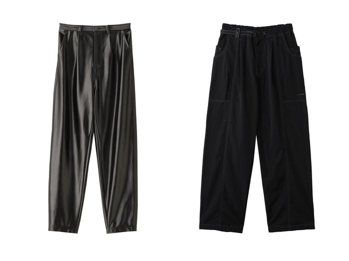 【MANOF/マノフ】のGLITTER TAPERED PANTS パンツ&【and wander/アンドワンダー】の【UNISEX】crinkled nylon pants 【パンツ 人気通販 コーディネート通販】おすすめ！人気、トレンド、レディースファッションの通販   おすすめ人気トレンドファッション通販アイテム インテリア・キッズ・メンズ・レディースファッション・服の通販 founy(ファニー) https://founy.com/ ファッション Fashion レディースファッション WOMEN パンツ Pants 2024年 2024 2024-2025秋冬・A/W Aw/Autumn/Winter/Fw/Fall/2024-2025 A/W・秋冬 Aw・Autumn/Winter・Fw・Fall-Winter グリッター Glitter ストレッチ Stretch トレンド Trend ユニセックス Unisex アウトドア Outdoor カーゴパンツ Cargo Pants ベーシック Basic ワイド Wide 軽量 Lightweight |ID:crp329100000191636