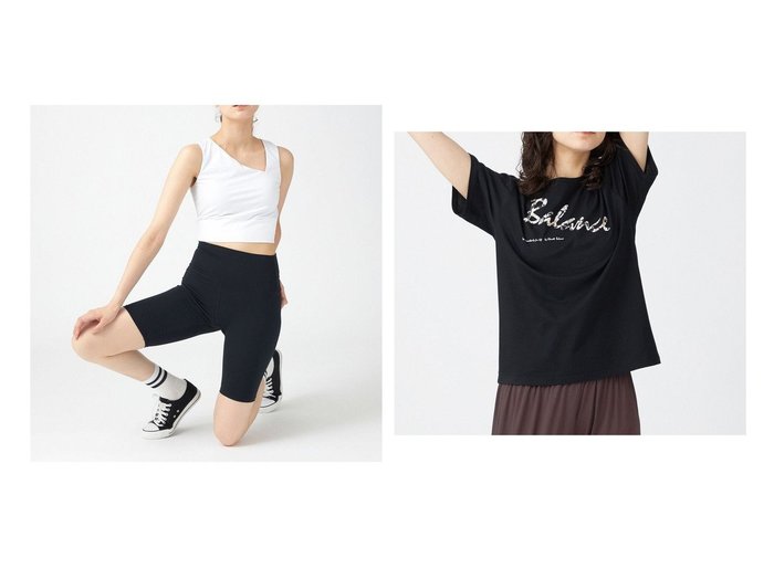 【Chacott/チャコット】のChacott BALANCE スムースバイカーレギンス&Chacott BALANCE BALANCE ロゴTシャツ 【スポーツ、ヨガ、ダイエット 人気通販 コーディネート通販】おすすめ！人気、トレンド、レディースファッションの通販   おすすめ人気トレンドファッション通販アイテム インテリア・キッズ・メンズ・レディースファッション・服の通販 founy(ファニー) https://founy.com/ ファッション Fashion レディースファッション WOMEN パンツ Pants レギンス Leggings トップス・カットソー Tops/Tshirt シャツ/ブラウス Shirts/Blouses ロング / Tシャツ T-Shirts インナー Inner 吸水 Water Absorption 抗菌 Antibacterial ストレッチ Stretch スポーティ Sporty パウダー Powder フィット Fit ペチコート Petticoat メッシュ Mesh NEW・新作・新着・新入荷 New Arrivals おすすめ Recommend カットソー Cut And Sew シンプル Simple デニム Denim プリント Print ボトム Bottom |ID:crp329100000191799