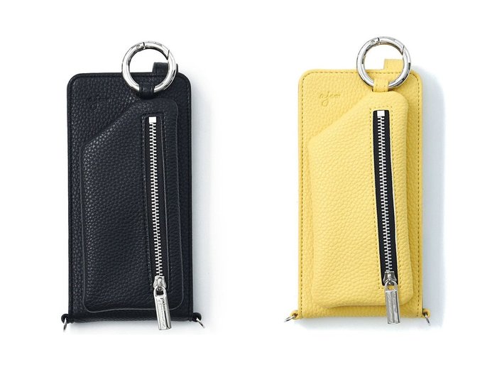 【ajew/エジュー】のajew vertical zipphone case shoulder 【 人気通販 コーディネート通販】おすすめ！人気、トレンド、レディースファッションの通販   おすすめ人気トレンドファッション通販アイテム インテリア・キッズ・メンズ・レディースファッション・服の通販 founy(ファニー) https://founy.com/ ファッション Fashion レディースファッション WOMEN iPhone アイフォーン Iphone カメラ Camera ショルダー Shoulder 手帳 Pocket Book NEW・新作・新着・新入荷 New Arrivals |ID:crp329100000191951