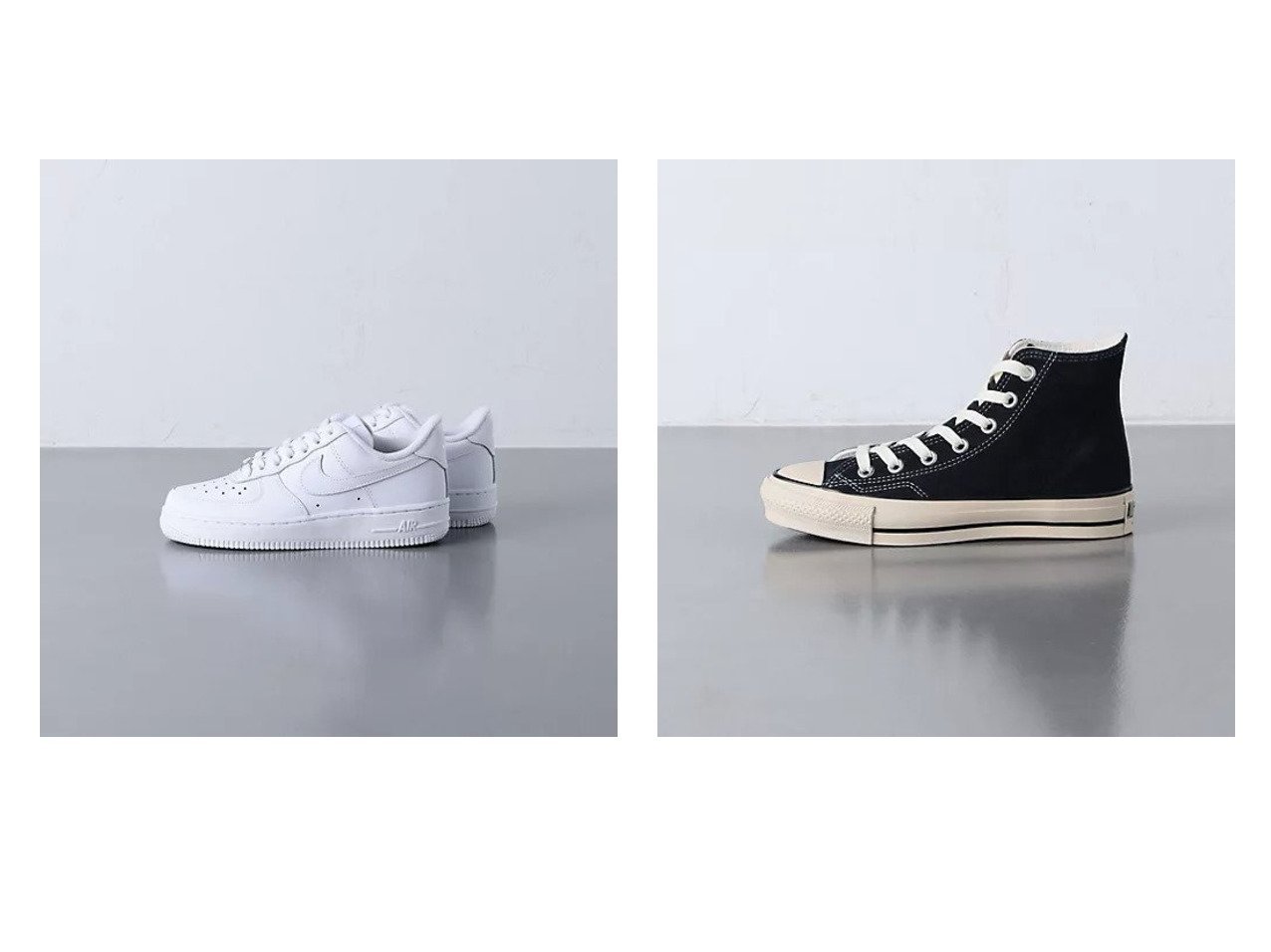 【UNITED ARROWS/ユナイテッドアローズ】の【別注】ALLSTAR SUE HI スニーカー&AIR FORCE 1 07 スニーカー 【シューズ・靴 人気通販 コーディネート通販】おすすめ！人気、トレンド、レディースファッションの通販    おすすめ人気トレンドファッション通販アイテム インテリア・キッズ・メンズ・レディースファッション・服の通販 founy(ファニー) 　ファッション　Fashion　レディースファッション　WOMEN　シューズ　Shoes　スニーカー　Sneakers　フェミニン　Feminine　ボトム　Bottom　おすすめ　Recommend　ヴィンテージ　Vintage　クラシック　Classic　人気　Popularity　別注　Special Order　レース　Race　ホワイト系　White　ブルー系　Blue　|ID:crp329100000192037