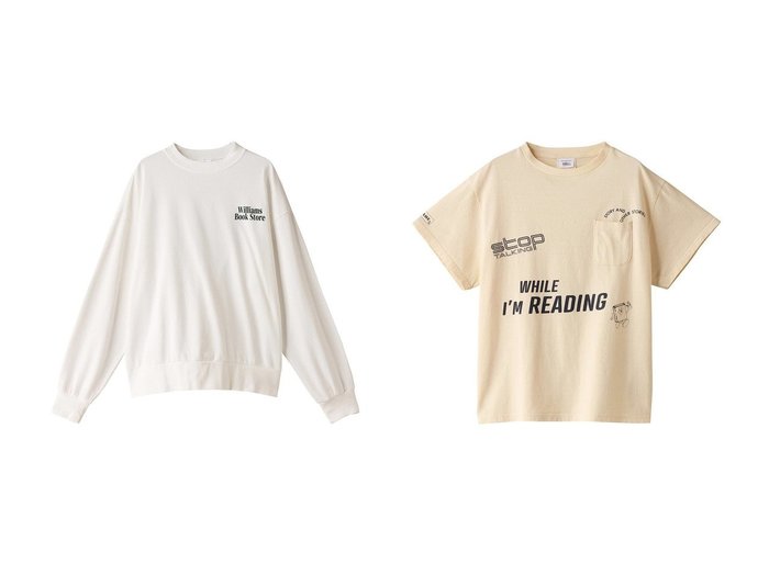 【Shinzone/シンゾーン】のBOOK STORE スウェットシャツ&I M READING Tシャツ 【トップス、カットソー 人気通販 コーディネート通販】おすすめ！人気、トレンド、レディースファッションの通販    おすすめ人気トレンドファッション通販アイテム 人気、トレンドファッション・服の通販 founy(ファニー) 　ファッション　Fashion　レディースファッション　WOMEN　トップス・カットソー　Tops/Tshirt　シャツ/ブラウス　Shirts/Blouses　パーカ　Sweats　ロング / Tシャツ　T-Shirts　スウェット　Sweat　カットソー　Cut and Sewn　2024年　2024　2024-2025秋冬・A/W　Aw/Autumn/Winter/Fw/Fall/2024-2025　A/W・秋冬　Aw・Autumn/Winter・Fw・Fall-Winter　グラフィック　Graphic　スウェット　Sweat　スリーブ　Sleeve　ミックス　Mix　モチーフ　Motif　リラックス　Relax　ロング　Long　キャラクター　Character　ショート　Short　デニム　Denim　ポケット　Pocket　|ID:crp329100000192157