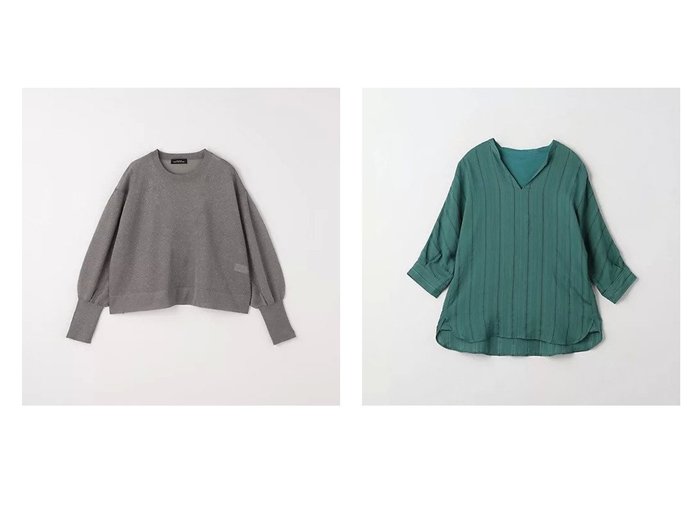 【green label relaxing / UNITED ARROWS/グリーンレーベル リラクシング / ユナイテッドアローズ】のシアー ストライプ スキッパー シャツ&シアー ラメ ワイド プルオーバー ニット -ウォッシャブル- 【トップス、カットソー 人気通販 コーディネート通販】おすすめ！人気、トレンド、レディースファッションの通販    おすすめ人気トレンドファッション通販アイテム 人気、トレンドファッション・服の通販 founy(ファニー) 　ファッション　Fashion　レディースファッション　WOMEN　トップス・カットソー　Tops/Tshirt　ニット　Knit Tops　プルオーバー　Pullover　シャツ/ブラウス　Shirts/Blouses　ウォッシャブル　Washable　秋　Autumn/Fall　シアー　Sheer　デニム　Denim　ワイド　Wide　おすすめ　Recommend　ビジネス 仕事 通勤　Business　|ID:crp329100000192191