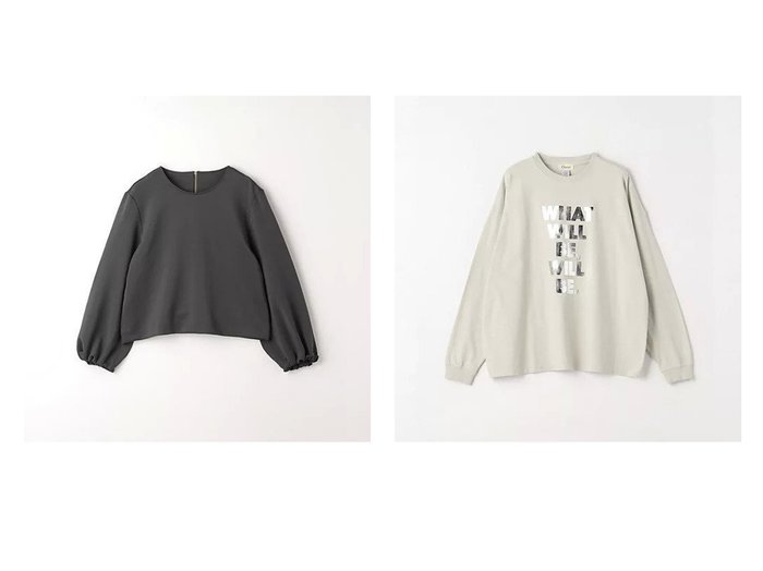 【green label relaxing / UNITED ARROWS/グリーンレーベル リラクシング / ユナイテッドアローズ】のホイル プリント ロングスリーブ Tシャツ カットソー&グロッシー ダンボール プルオーバー カットソー 【トップス、カットソー 人気通販 コーディネート通販】おすすめ！人気、トレンド、レディースファッションの通販    おすすめ人気トレンドファッション通販アイテム インテリア・キッズ・メンズ・レディースファッション・服の通販 founy(ファニー) https://founy.com/ ファッション Fashion レディースファッション WOMEN トップス・カットソー Tops/Tshirt プルオーバー Pullover カットソー Cut and Sewn シャツ/ブラウス Shirts/Blouses ロング / Tシャツ T-Shirts アクセサリー Accessories 秋 Autumn/Fall カットソー Cut And Sew シンプル Simple スカーフ Scarf フレア Flare おすすめ Recommend エレガント 上品 Elegant ビジネス 仕事 通勤 Business インナー Inner ジャケット Jacket スリーブ Sleeve プリント Print ボトム Bottom メタリック Metallic ロング Long 冬 Winter A/W・秋冬 Aw・Autumn/Winter・Fw・Fall-Winter |ID:crp329100000192207