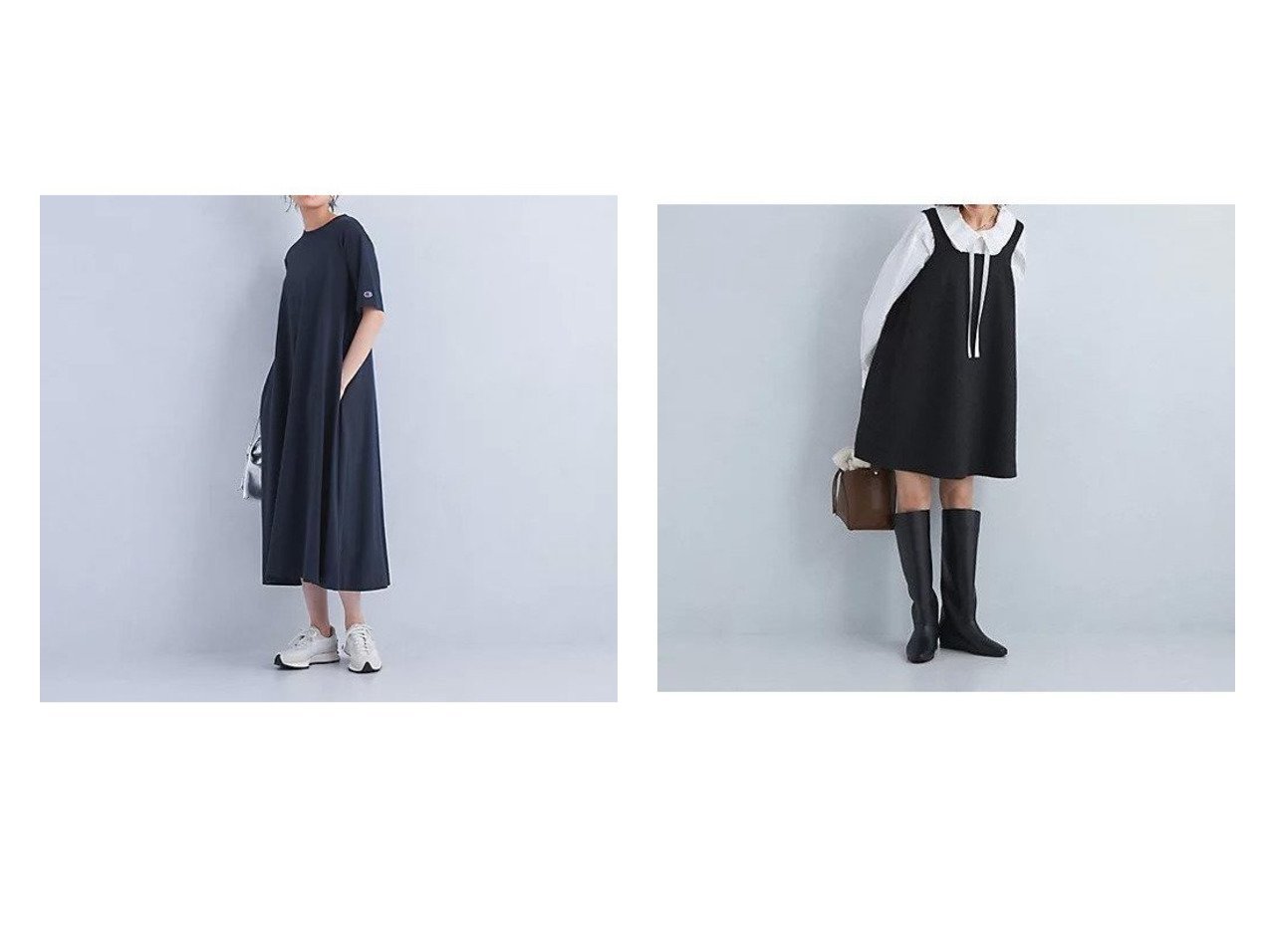 【green label relaxing / UNITED ARROWS/グリーンレーベル リラクシング / ユナイテッドアローズ】の【別注】ミニ ワンピース&【別注】ショート スリーブ フレア Tシャツ ワンピース 【ワンピース、ドレス 人気通販 コーディネート通販】おすすめ！人気、トレンド、レディースファッションの通販    おすすめ人気トレンドファッション通販アイテム インテリア・キッズ・メンズ・レディースファッション・服の通販 founy(ファニー) 　ファッション　Fashion　レディースファッション　WOMEN　ワンピース　Dress　シャツワンピース　Shirt Dresses　S/S・春夏　Ss・Spring/Summer　リメイク　Remake　別注　Special Order　夏　Summer　春　Spring　アメリカン　American　キャップ　Cap　コンパクト　Compact　ショート　Short　スニーカー　Sneakers　スポーツ　Sports　スリーブ　Sleeve　ニューヨーク　New York　人気　Popularity　バランス　Balance　フレア　Flare　ポケット　Pocket　おすすめ　Recommend　グレー系　Gray　ブルー系　Blue　|ID:crp329100000192433