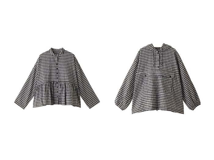 【nest Robe/ネストローブ】のアップサイクルリノ リネンコットンギャザーチェックブラウス&アップサイクルリノ Super Water-Repelent チェックアノラック 【トップス、カットソー 人気通販 コーディネート通販】おすすめ！人気、トレンド、レディースファッションの通販    おすすめ人気トレンドファッション通販アイテム 人気、トレンドファッション・服の通販 founy(ファニー) 　ファッション　Fashion　レディースファッション　WOMEN　トップス・カットソー　Tops/Tshirt　シャツ/ブラウス　Shirts/Blouses　2024年　2024　2024-2025秋冬・A/W　Aw/Autumn/Winter/Fw/Fall/2024-2025　A/W・秋冬　Aw・Autumn/Winter・Fw・Fall-Winter　ギンガム　Gingham　スリーブ　Sleeve　チェック　Check　ポケット　Pocket　ロング　Long　|ID:crp329100000192475