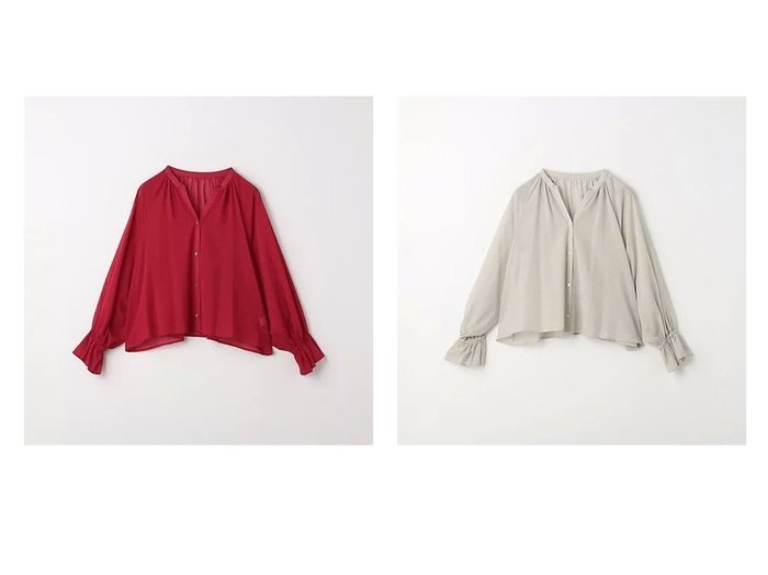 【green label relaxing / UNITED ARROWS/グリーンレーベル リラクシング / ユナイテッドアローズ】のシアー ギャザー ハオリ ブラウス 【トップス、カットソー 人気通販 コーディネート通販】おすすめ！人気、トレンド、レディースファッションの通販    おすすめ人気トレンドファッション通販アイテム インテリア・キッズ・メンズ・レディースファッション・服の通販 founy(ファニー) https://founy.com/ ファッション Fashion レディースファッション WOMEN トップス・カットソー Tops/Tshirt シャツ/ブラウス Shirts/Blouses 秋 Autumn/Fall ギャザー Gather コンパクト Compact シアー Sheer プリント Print メランジ Melange おすすめ Recommend 夏 Summer |ID:crp329100000192522