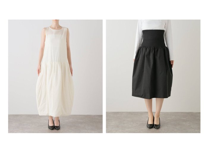 【IENA/イエナ】のアモーメント NYLON SHIRRING FLARE SKIRT スカート AM24FWW03SK&アモーメント SHEER SHIRRIG PADDED DRESS ワンピース AM24FWW01DR 【 人気通販 コーディネート通販】おすすめ！人気、トレンド、レディースファッションの通販    おすすめ人気トレンドファッション通販アイテム 人気、トレンドファッション・服の通販 founy(ファニー) 　ファッション　Fashion　レディースファッション　WOMEN　ワンピース　Dress　ドレス　Party Dresses　スカート　Skirt　シンプル　Simple　リラックス　Relax　人気　Popularity　|ID:crp329100000192599