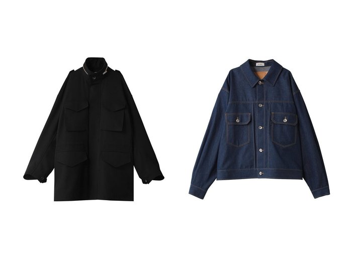 【THE RERACS / MEN/ザ リラクス】の【MEN】M-65 フィールドジャケット&【MEN】JEANジャケット 2nd 【MEN】おすすめ！人気トレンド・男性、メンズファッションの通販    おすすめ人気トレンドファッション通販アイテム インテリア・キッズ・メンズ・レディースファッション・服の通販 founy(ファニー) https://founy.com/ ファッション Fashion メンズファッション MEN 2024年 2024 2024-2025秋冬・A/W Aw/Autumn/Winter/Fw/Fall/2024-2025 A/W・秋冬 Aw・Autumn/Winter・Fw・Fall-Winter ジャケット Jacket パターン Pattern フラップ Flap ポケット Pocket モチーフ Motif 定番 Standard ショルダー Shoulder デニム Denim ドロップ Drop ボックス Box ワイド Wide |ID:crp329100000192966