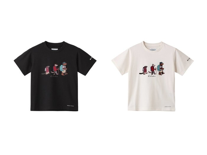 【Columbia / KIDS/コロンビア】の【Kids】レークトゥーアべニューショートスリーブTシャツ 【KIDS】子供服のおすすめ！人気トレンド・キッズファッションの通販    おすすめ人気トレンドファッション通販アイテム 人気、トレンドファッション・服の通販 founy(ファニー) 　ファッション　Fashion　キッズファッション　KIDS　アウター　Coat Outerwear /Kids　2024年　2024　2024-2025秋冬・A/W　Aw/Autumn/Winter/Fw/Fall/2024-2025　A/W・秋冬　Aw・Autumn/Winter・Fw・Fall-Winter　アウトドア　Outdoor　グラフィック　Graphic　スポーツ　Sports　半袖　Short Sleeve　|ID:crp329100000193004