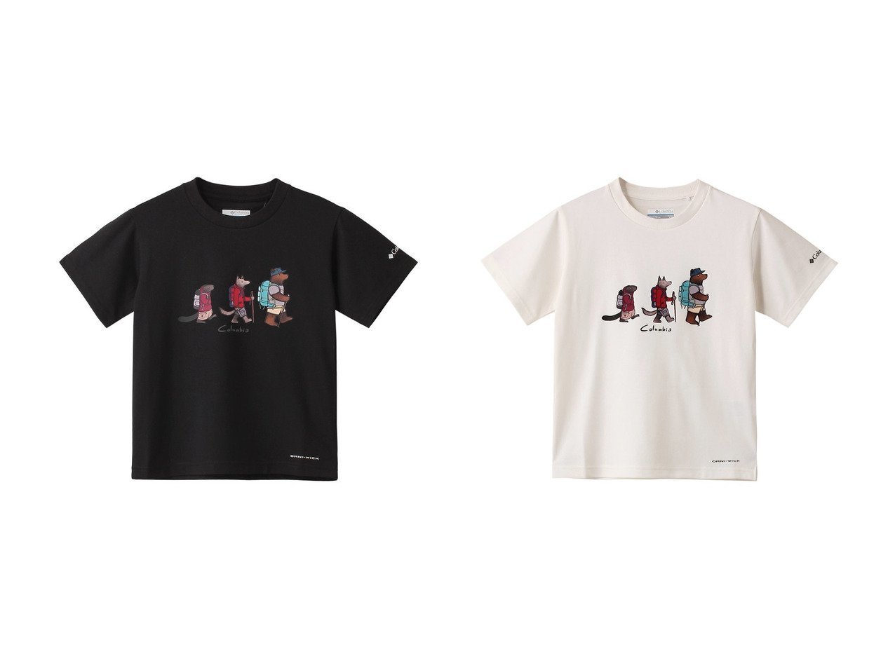 【Columbia / KIDS/コロンビア】の【Kids】レークトゥーアべニューショートスリーブTシャツ 【KIDS】子供服のおすすめ！人気トレンド・キッズファッションの通販    おすすめ人気トレンドファッション通販アイテム インテリア・キッズ・メンズ・レディースファッション・服の通販 founy(ファニー) 　ファッション　Fashion　キッズファッション　KIDS　アウター　Coat Outerwear /Kids　2024年　2024　2024-2025秋冬・A/W　Aw/Autumn/Winter/Fw/Fall/2024-2025　A/W・秋冬　Aw・Autumn/Winter・Fw・Fall-Winter　アウトドア　Outdoor　グラフィック　Graphic　スポーツ　Sports　半袖　Short Sleeve　ブラック系　Black　ブルー系　Blue　|ID:crp329100000193004