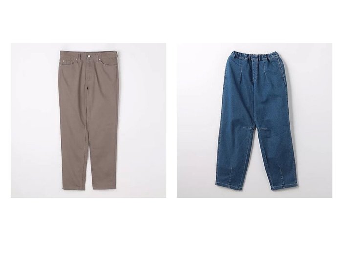 【green label relaxing / UNITED ARROWS / MEN/グリーンレーベルリラクシング】のサージ 5ポケット パンツ&【green label relaxing / UNITED ARROWS / KIDS/グリーンレーベルリラクシング】のTJ デニム カーブパンツ キッズ 140cm-160cm 【パンツ 人気通販 コーディネート通販】おすすめ！人気、トレンド、レディースファッションの通販    おすすめ人気トレンドファッション通販アイテム 人気、トレンドファッション・服の通販 founy(ファニー) 　ファッション　Fashion　メンズファッション　MEN　ボトムス　Bottoms/Men　キッズファッション　KIDS　ボトムス　Bottoms/Kids　シューズ　Shoes　スリッポン　Slip-Ons　テーパード　Tapered　ベーシック　Basic　ポケット　Pocket　A/W・秋冬　Aw・Autumn/Winter・Fw・Fall-Winter　おすすめ　Recommend　|ID:crp329100000193159