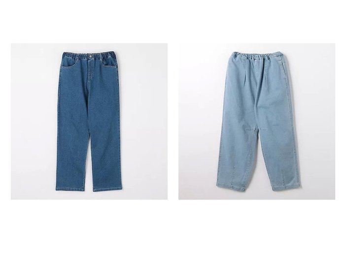 【green label relaxing / UNITED ARROWS / KIDS/グリーンレーベルリラクシング】のTJ デニム カーブパンツ キッズ 140cm-160cm&TJ デニム ストレートパンツ キッズ 140cm-160cm 【パンツ 人気通販 コーディネート通販】おすすめ！人気、トレンド、レディースファッションの通販    おすすめ人気トレンドファッション通販アイテム 人気、トレンドファッション・服の通販 founy(ファニー) ファッション Fashion キッズファッション KIDS ボトムス Bottoms/Kids ストレート Straight デニム Denim 楽ちん Easy おすすめ Recommend |ID:crp329100000193160