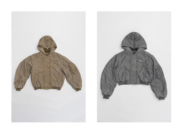 【PRANK PROJECT/プランク プロジェクト】のフーデッドボンバーオーバージャケット Hooded Bomber Over Jacket&フーデッドショートボンバージャケット Hooded Short Bomber Jacket 【 人気通販 コーディネート通販】おすすめ！人気、トレンド、レディースファッションの通販    おすすめ人気トレンドファッション通販アイテム 人気、トレンドファッション・服の通販 founy(ファニー) ファッション Fashion レディースファッション WOMEN アウター Coat Outerwear ジャケット Jackets ブルゾン Blouson/Jackets 2024年 2024 2024-2025秋冬・A/W Aw/Autumn/Winter/Fw/Fall/2024-2025 A/W・秋冬 Aw・Autumn/Winter・Fw・Fall-Winter コンパクト Compact ジャケット Jacket ビッグ Big ブルゾン Blouson |ID:crp329100000193250