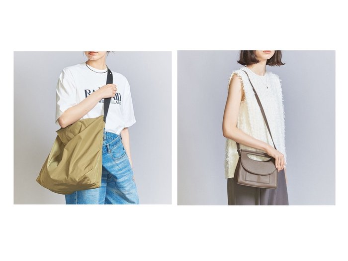 【BEAUTY&YOUTH / UNITED ARROWS/ビューティ&ユース ユナイテッドアローズ】のフェイクレザー クリテ ショルダーバッグ-3WAY-&JULY NINE SEQUEL ショルダーバッグ 【 人気通販 コーディネート通販】おすすめ！人気、トレンド、レディースファッションの通販    おすすめ人気トレンドファッション通販アイテム 人気、トレンドファッション・服の通販 founy(ファニー) ファッション Fashion レディースファッション WOMEN バッグ Bag コンパクト Compact シンプル Simple ジップ Zip ラップ Wrap 旅行 Travel A/W・秋冬 Aw・Autumn/Winter・Fw・Fall-Winter おすすめ Recommend カットソー Cut And Sew ショルダー Shoulder スウェット Sweat トレンド Trend フェイクレザー Faux Leather レース Race 夏 Summer |ID:crp329100000193287