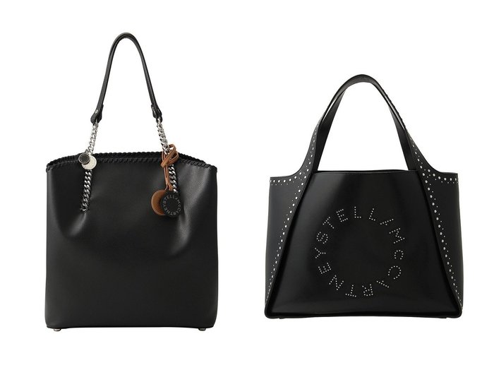 【STELLA McCARTNEY/ステラ マッカートニー】のStella Logo スタッズ付きトートバッグ&Falabella トートバッグ 【バッグ・鞄 人気通販 コーディネート通販】おすすめ！人気、トレンド、レディースファッションの通販    おすすめ人気トレンドファッション通販アイテム 人気、トレンドファッション・服の通販 founy(ファニー) 　ファッション　Fashion　レディースファッション　WOMEN　バッグ　Bag　2024年　2024　2024-2025秋冬・A/W　Aw/Autumn/Winter/Fw/Fall/2024-2025　A/W・秋冬　Aw・Autumn/Winter・Fw・Fall-Winter　サークル　Circle　スタッズ　Studs　ポーチ　Pouch　旅行　Travel　ビジネス 仕事 通勤　Business　シルバー　Silver　チャーム　Charm　ポケット　Pocket　エレガント 上品　Elegant　|ID:crp329100000193347