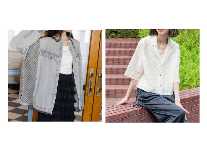 【niko and/ニコアンド】のNKJ 2024AW REMAKE DENIM SHIRT&シアージャガードシャツ 【プチプライス、格安、低価格 人気通販 コーディネート通販】おすすめ！人気、トレンド、レディースファッションの通販    おすすめ人気トレンドファッション通販アイテム 人気、トレンドファッション・服の通販 founy(ファニー) ファッション Fashion レディースファッション WOMEN トップス・カットソー Tops/Tshirt シャツ/ブラウス Shirts/Blouses インディゴ Indigo ウエスタン Western ヴィンテージ Vintage 秋 Autumn/Fall ジーンズ Jeans セットアップ Set Up デニム Denim トレンド Trend ドッキング Docking ドット Dot フリンジ Fringe ミックス Mix 無地 Plain Color リメイク Remake ワイド Wide おすすめ Recommend 2024年 2024 2024-2025秋冬・A/W Aw/Autumn/Winter/Fw/Fall/2024-2025 コンパクト Compact シアー Sheer バランス Balance 夏 Summer |ID:crp329100000193516